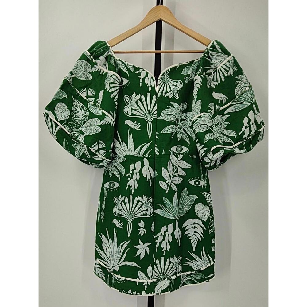 Farm Rio Forest Soul Linen Mini Dress - Picture 3 of 9